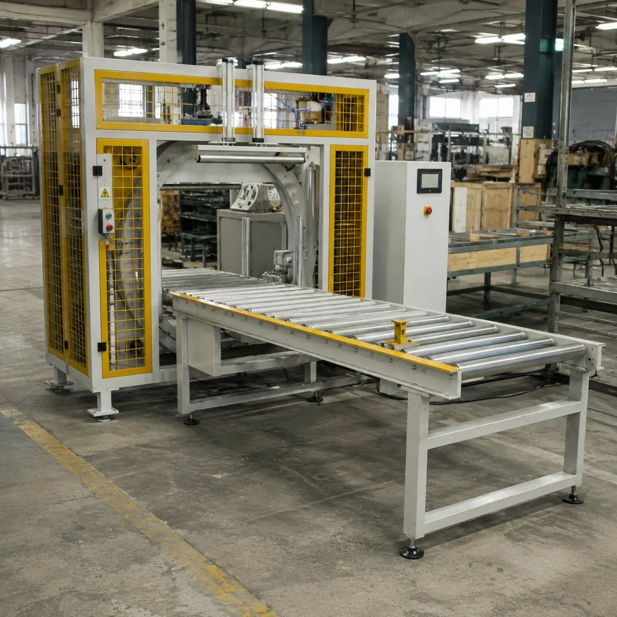FY-PWPM03 horizontal orbital wrapping machine for long products
