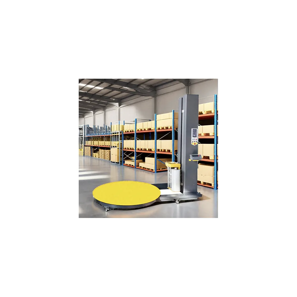 FY-PWPM09 pallet wrapping machine with integrated weighing display